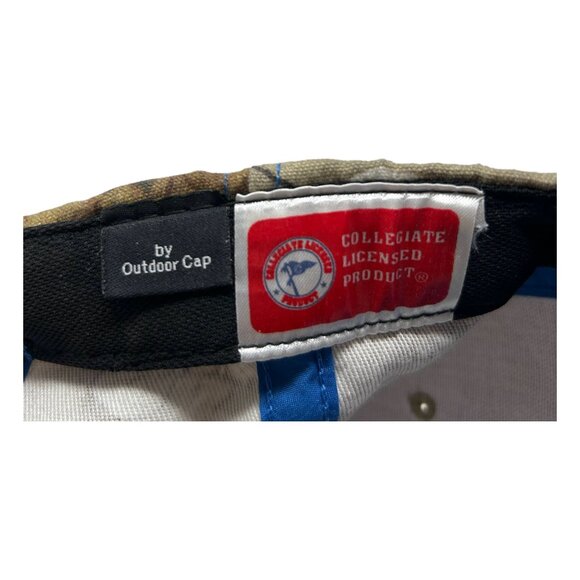 UCLA Bruins Camo Baseball Hat Outdoor Cap One Size Adjustable Strap Blue Khaki - Picture 12 of 12